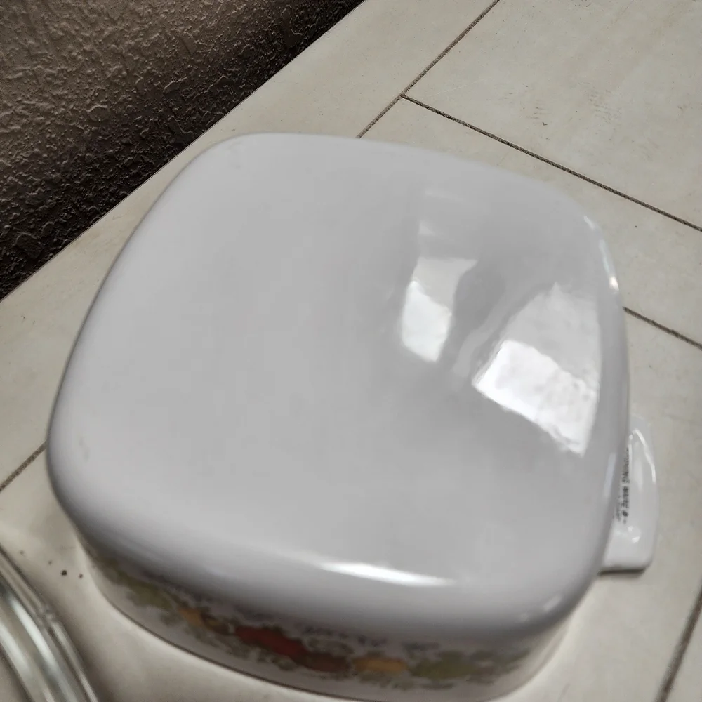 Vintage Corning Ware LE PERSIL LA SAUGE A-1 1/2 -B 1 1/2 w/ Pyrex‎ A 7 C Lid